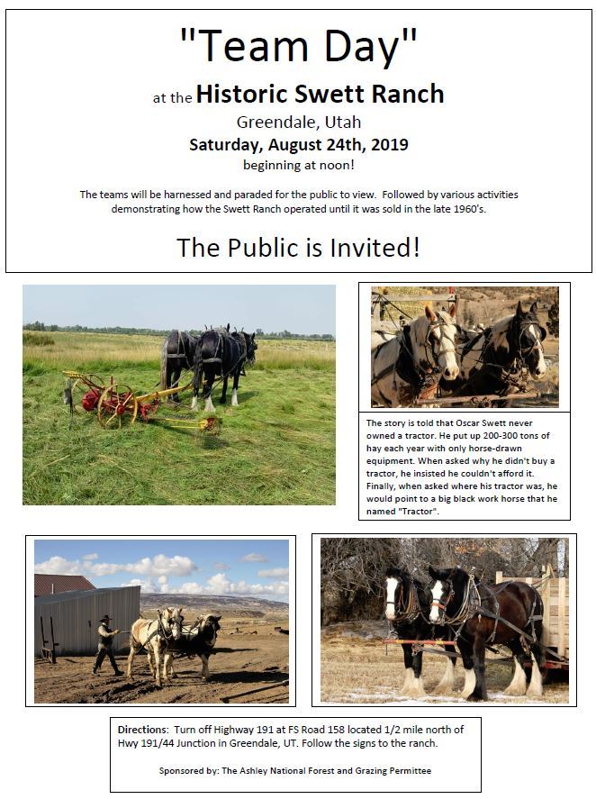 Swett Ranch Team Day Flyer