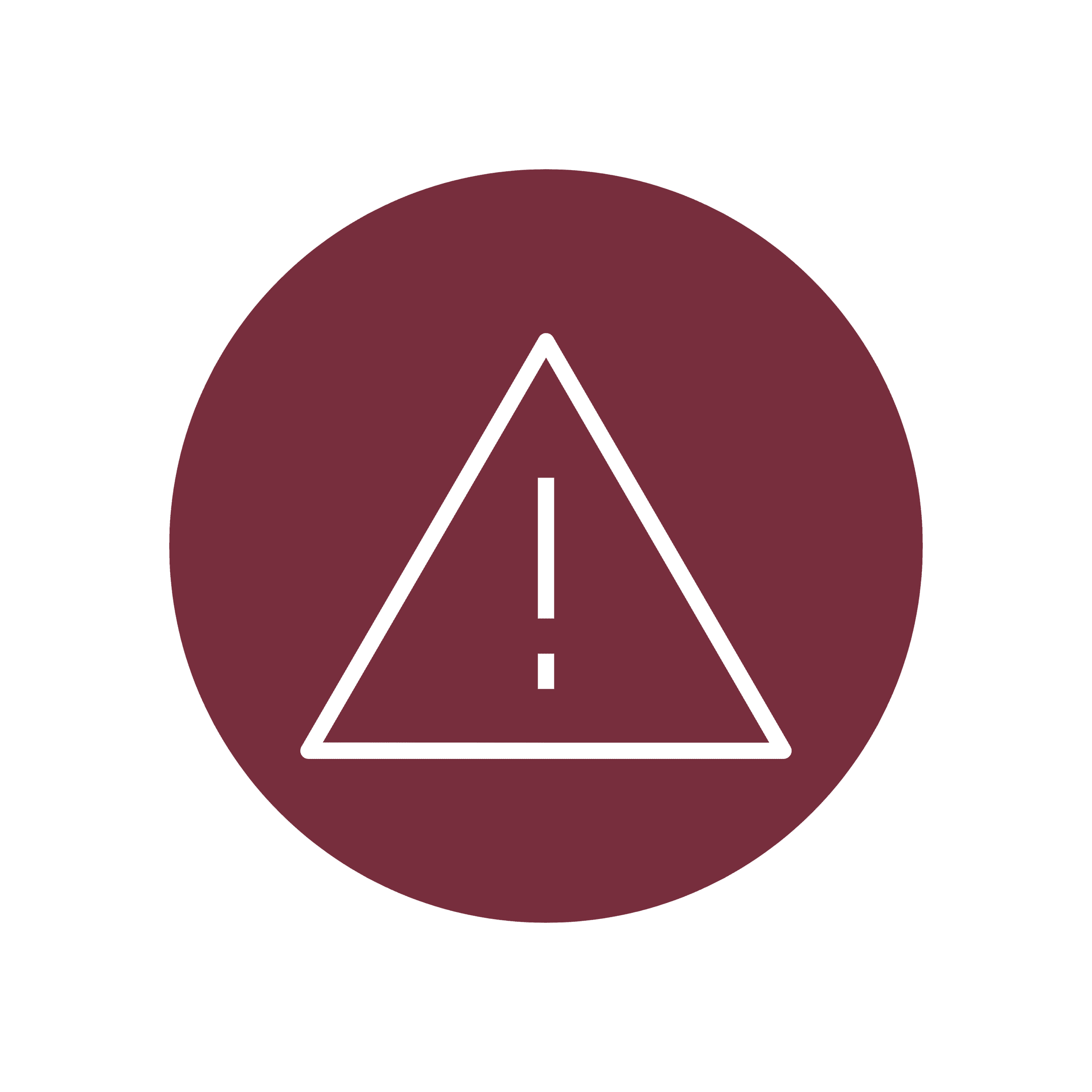 Triange with exclamation point