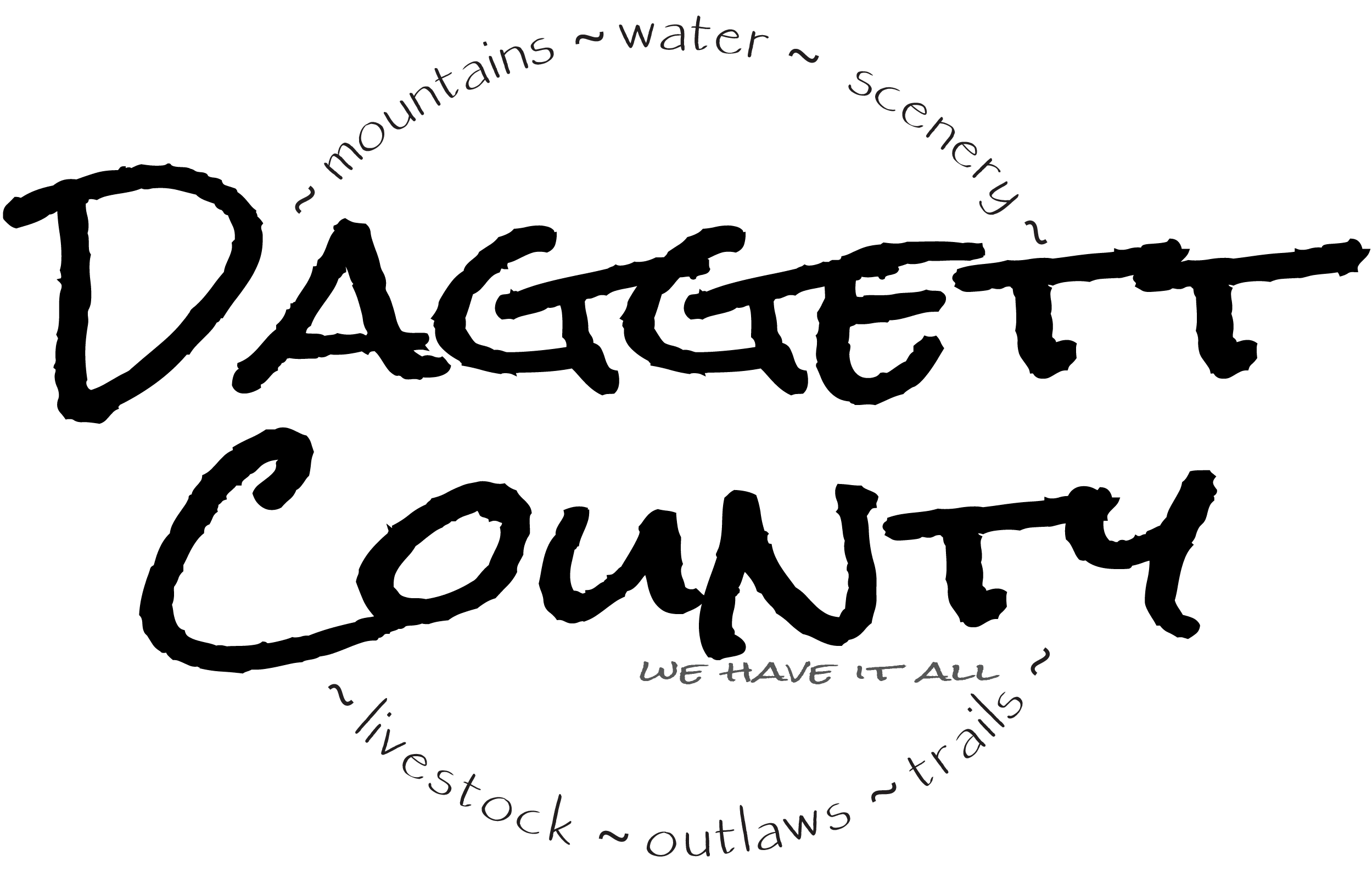 Daggett County Logo Black