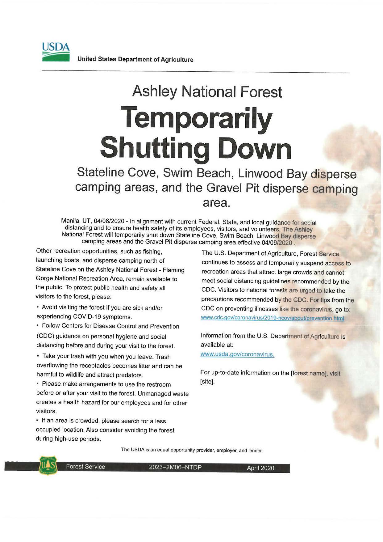 Temporary Closure Notice