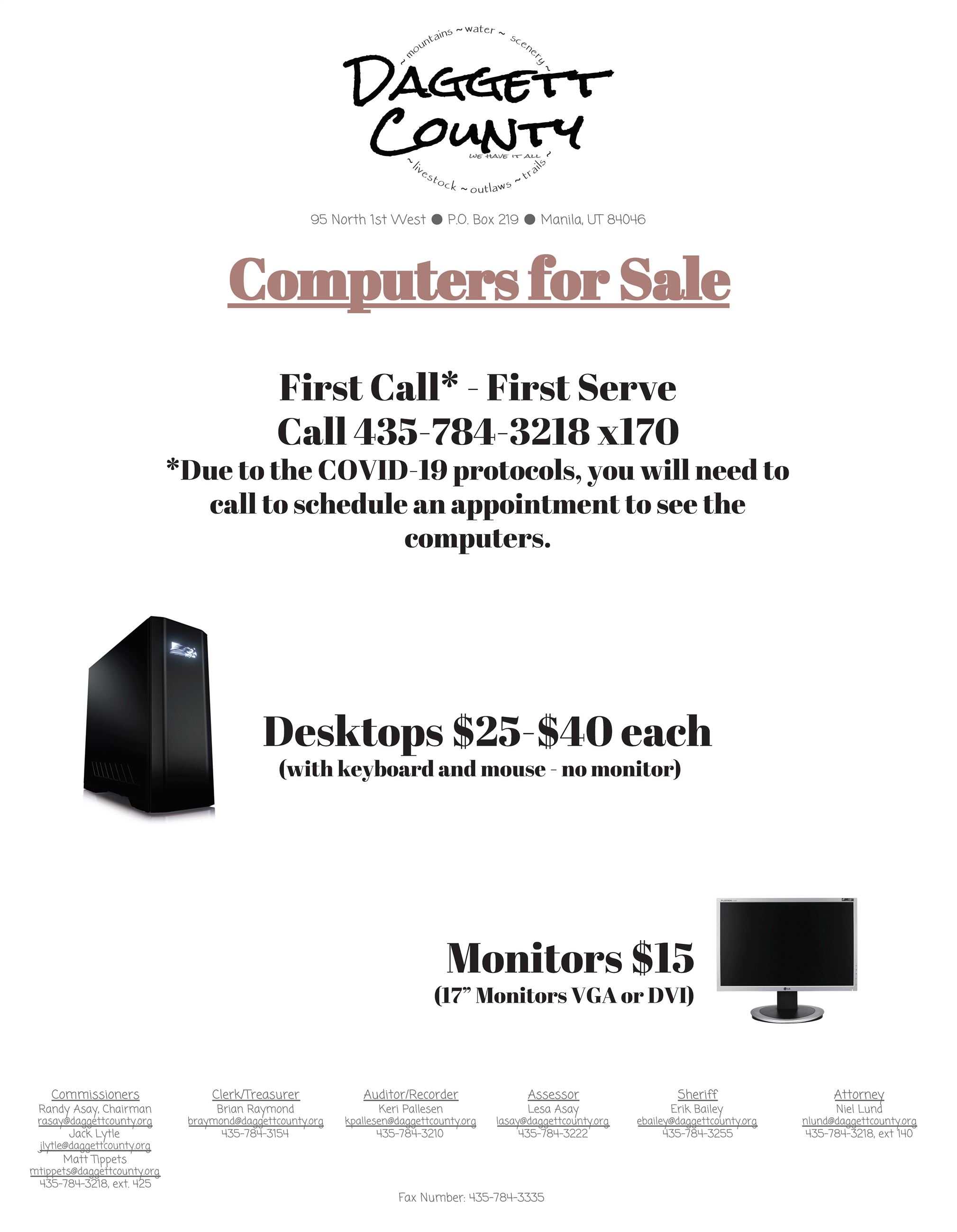 Computer Surplus Notice