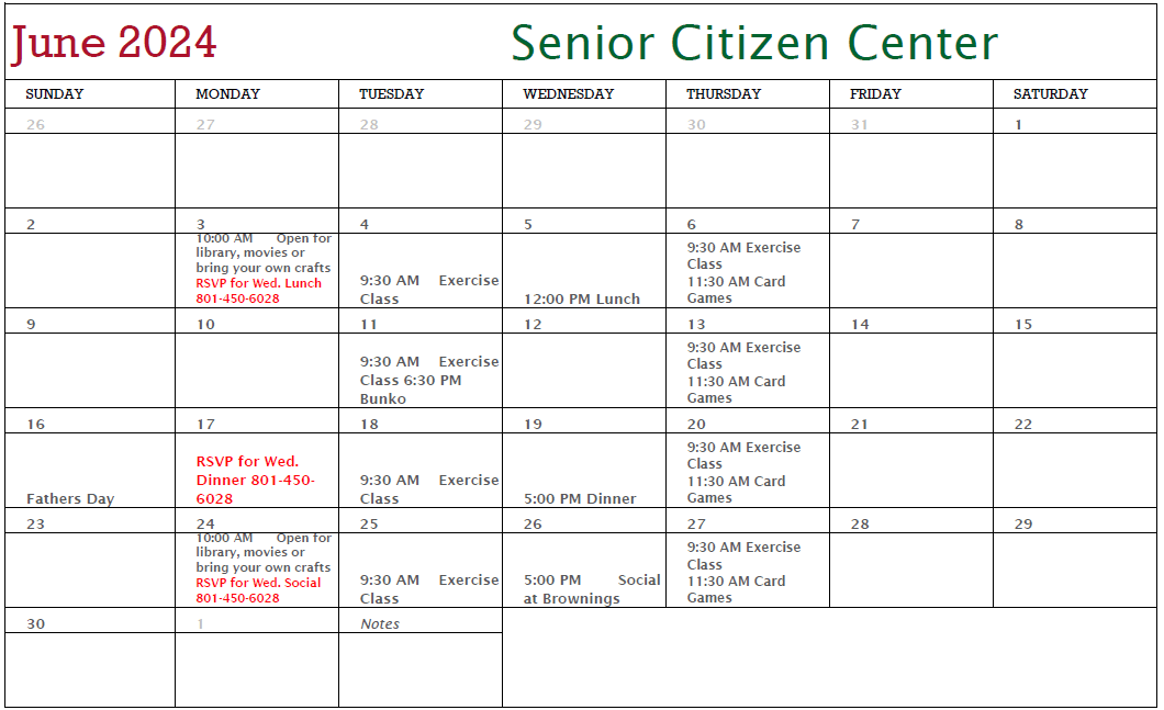 JuneSeniorCalendar