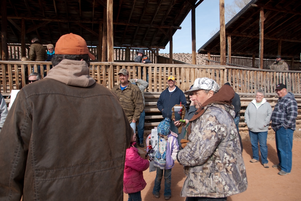 Photo of Prizes being handed out at the closing ceremonies of the 2012 Burbot Bash