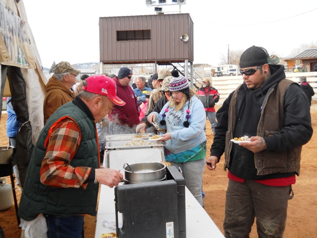 Photo of participants enjoying Burbot prepared by the Flaming Gorge Resort during the 2013 Burbot Bash