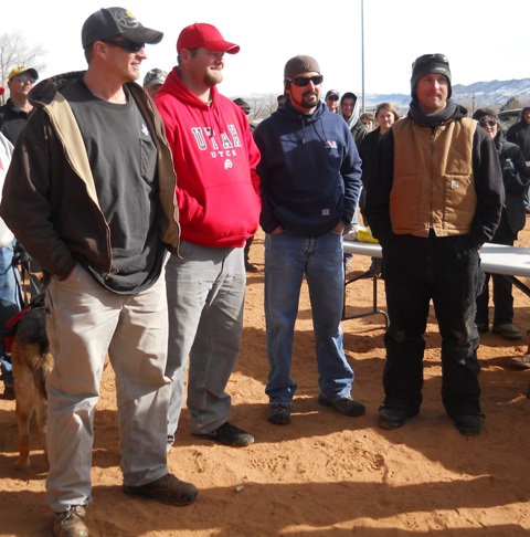 Photo of members of Team Olsan (#406) that caught a combined total of 112 burbot during the 2013 Burbot Bash.