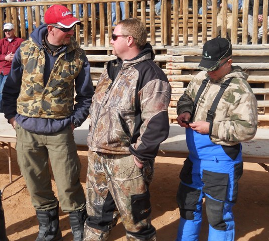 Photo of members of Team Thomas (#183) that caught a combined total of 103 burbot during the 2013 Burbot Bash.
