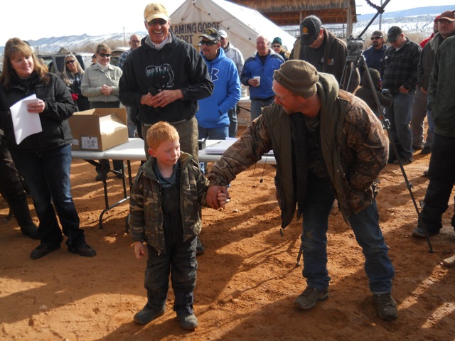 Photo of youngster that caught the 4th smallest burbot at 10.2 inches long