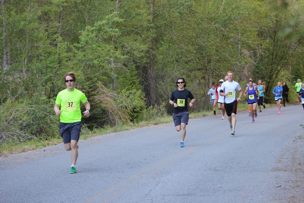 Runners on the course - 2013 Tower Rock Run