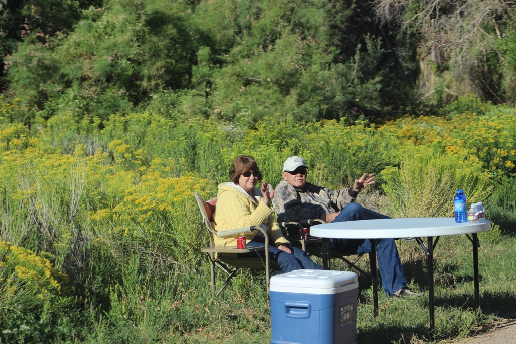 Volunteers manned three aid stations along the 2013 Tower Rock Run route