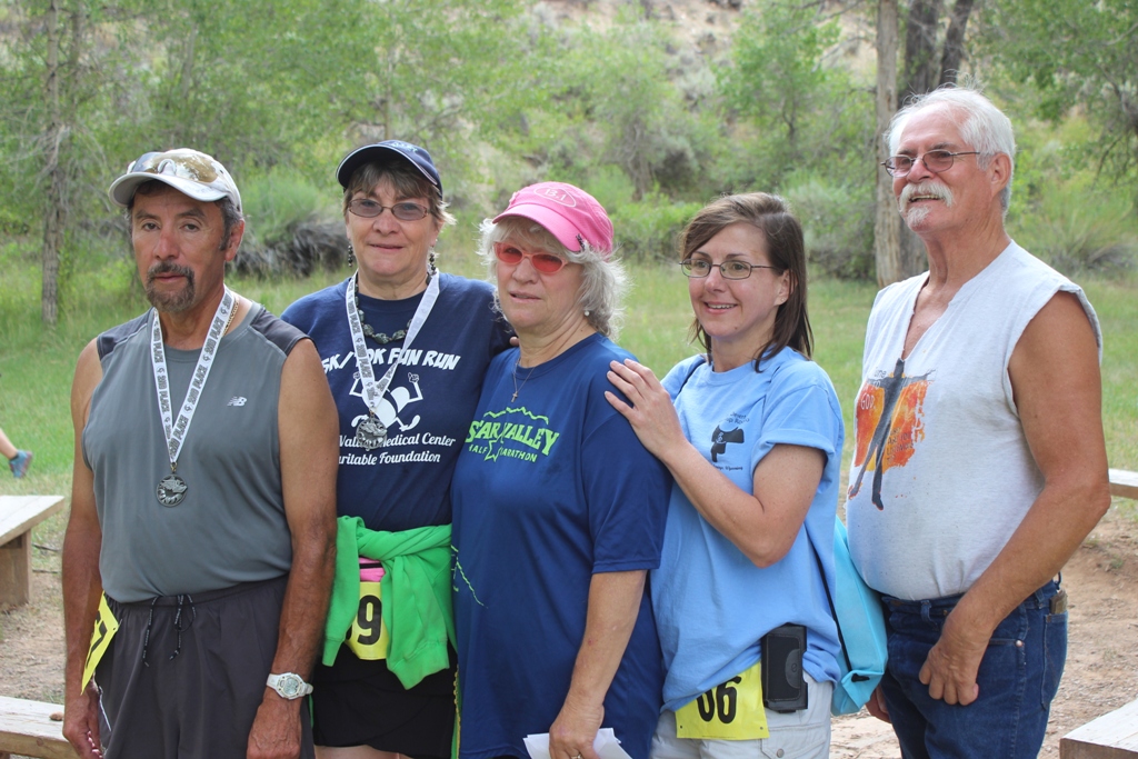 Photo of runners and friends at the 2013 Tower Rock Run