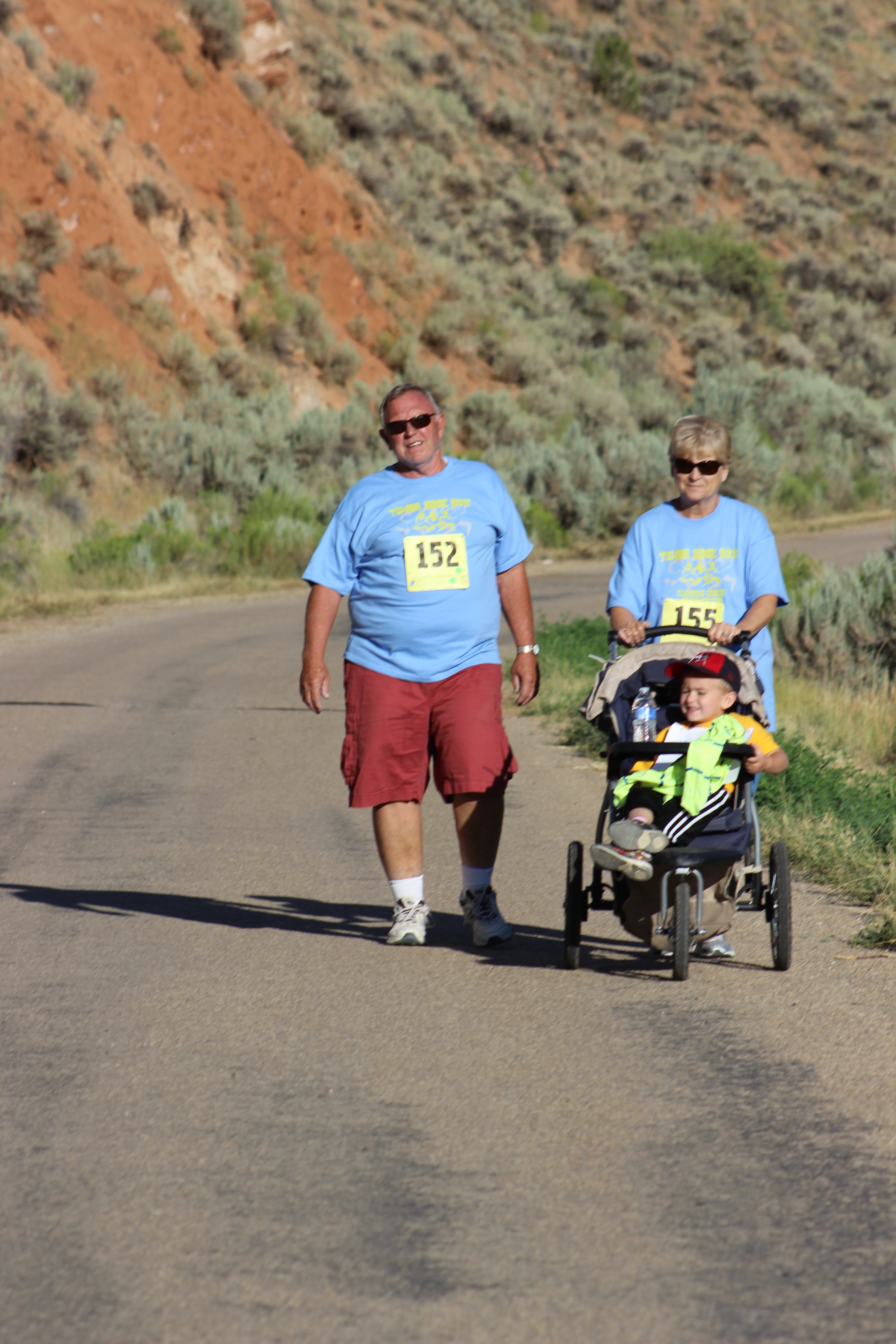 Runners on the course - 2013 Tower Rock Run
