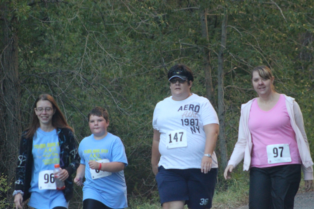 Runners on the course - 2013 Tower Rock Run