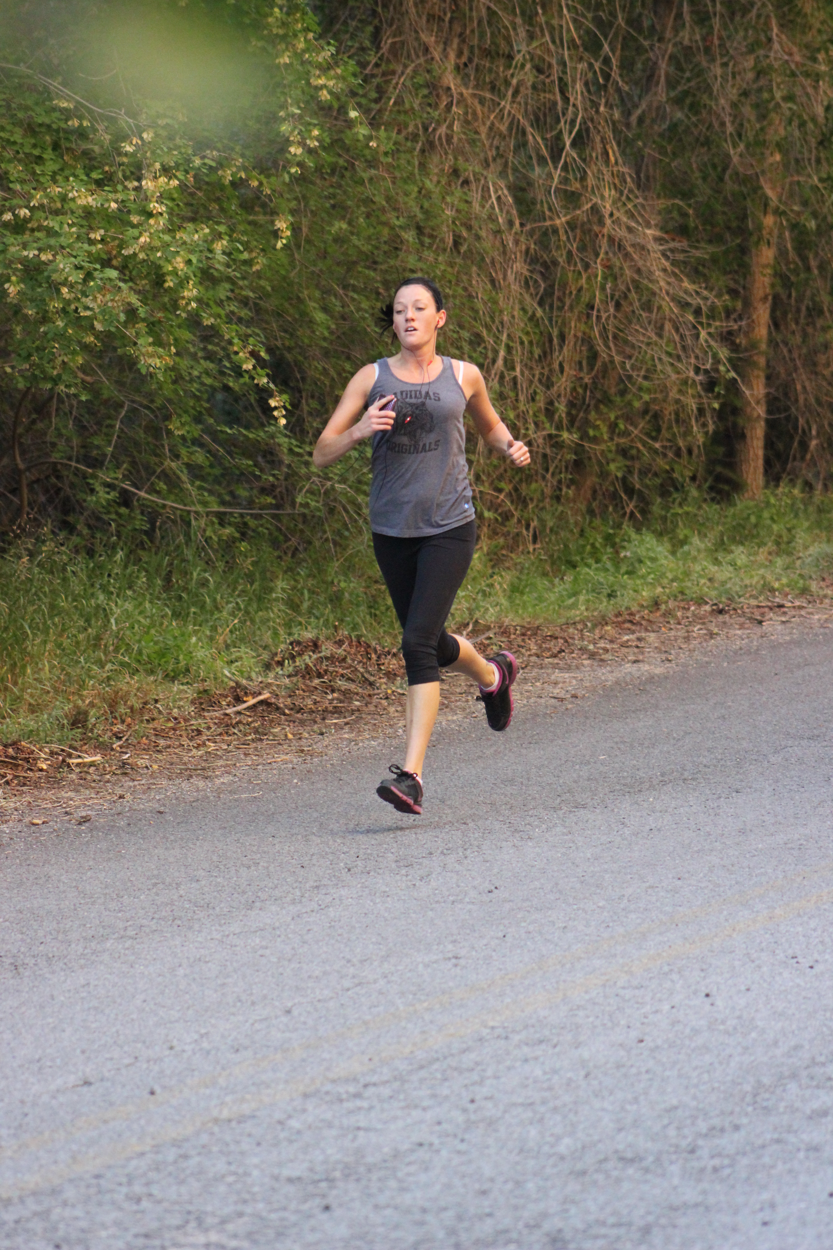 Runner on the course - 2013 Tower Rock Run