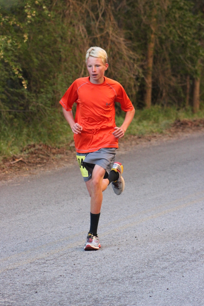 Runner on the course - 2013 Tower Rock Run