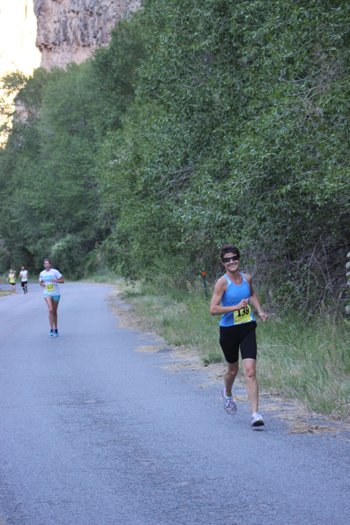 Runners on the course - 2013 Tower Rock Run