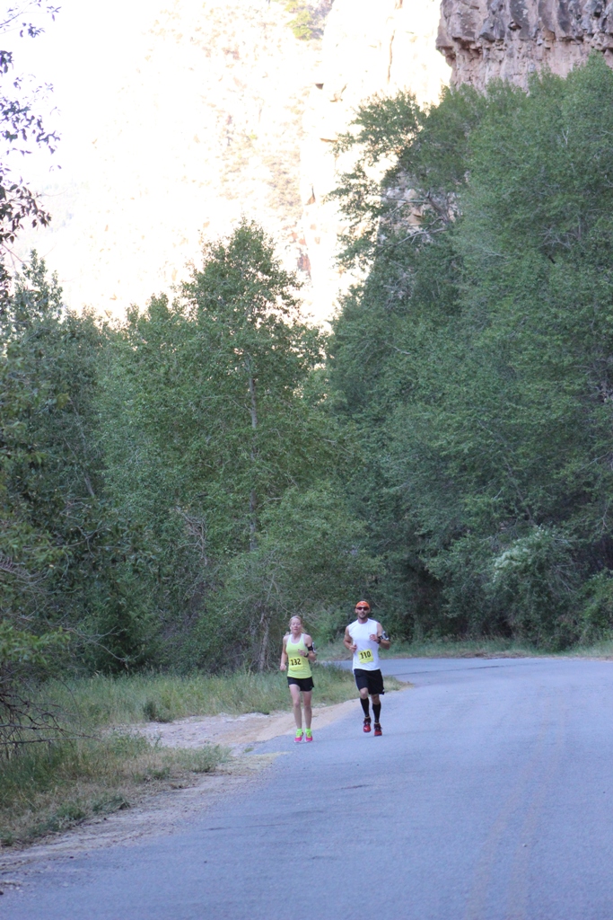 Runners on the course - 2013 Tower Rock Run