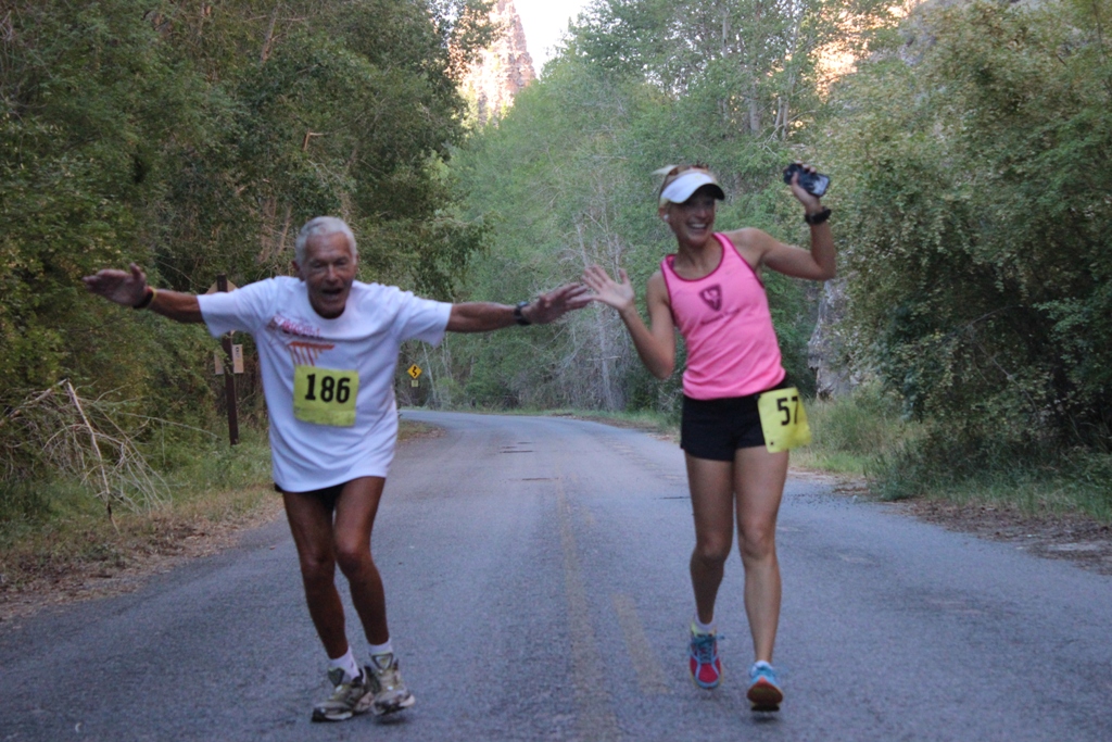 Photo of 10K Runners on the Course for the 2013 Tower Rock Run