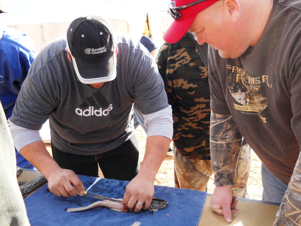 photo of participant in the 2011 Burbot Filet Contest